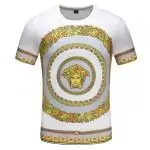 collection de polos tee shirts versace medusa flower blance